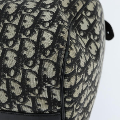 Christian Dior Vintage Trotter Boston Bag Diorissimo Canvas, BLACK, CANVAS, Handbag