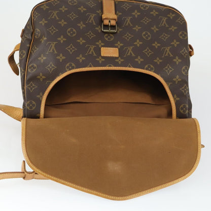 Louis Vuitton Saumur Handbag Monogram Canvas, BROWN, CANVAS, Shoulder bag