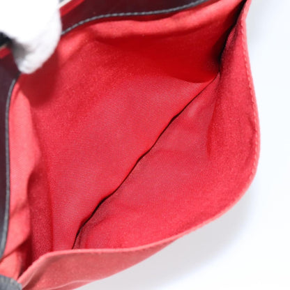 Gucci Front Pocket Messenger Nylon, RED, NYLON, Shoulder bag