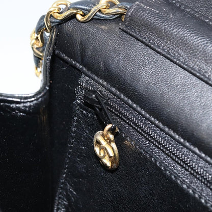 Chanel Wallet on Chain Quilted Patent, Black, Patent Leather, Shoulder Bag