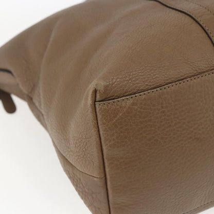 Gucci Vintage tote Leather, BROWN, LEATHER, Tote bag