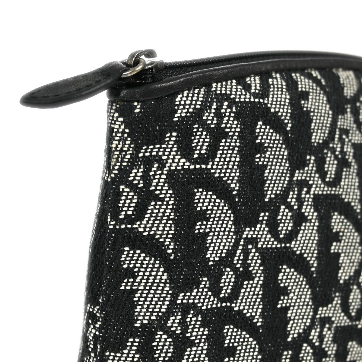 Christian Dior Vintage Trotter Pouch Diorissimo Canvas, Gray, Canvas, Clutch