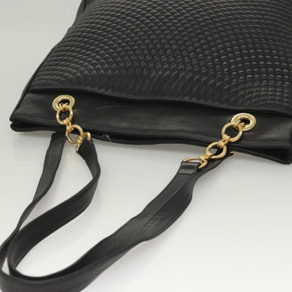 Bally Vintage Tote Bag Leather, Black, Leather, Tote Bag