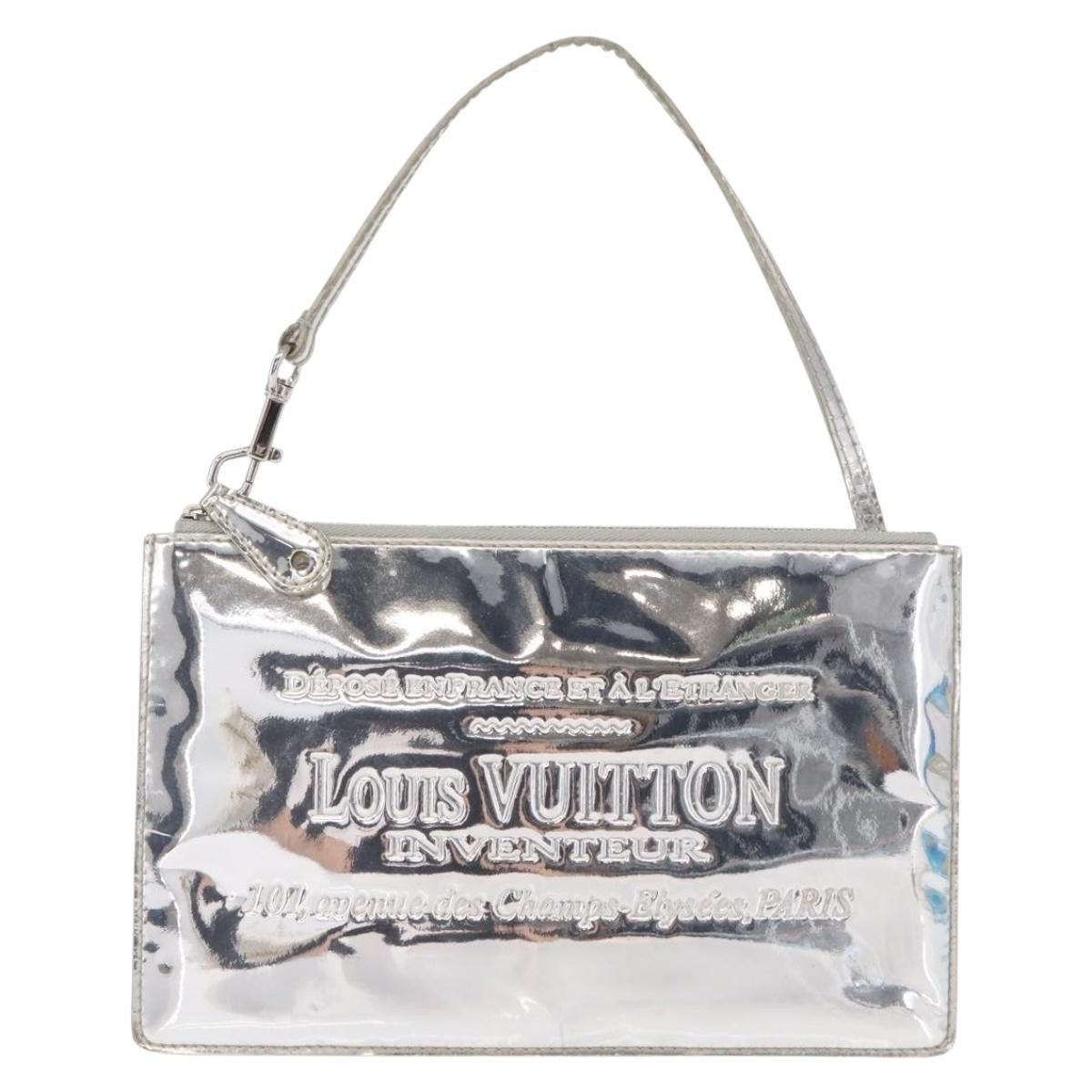 Louis Vuitton Pochette Clutch Monogram Miroir PVC, SILVER, PVC, Clutche & pouche