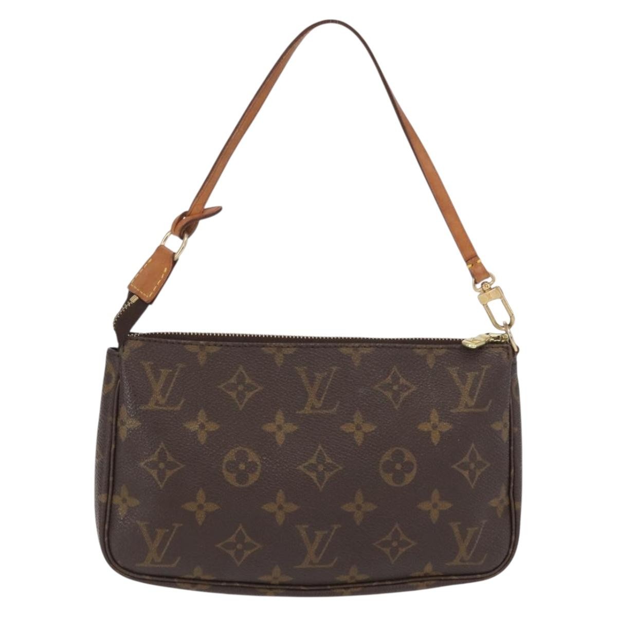 Louis Vuitton Pochette Accessoires NM Monogram Canvas, BROWN, CANVAS, Clutche & pouche