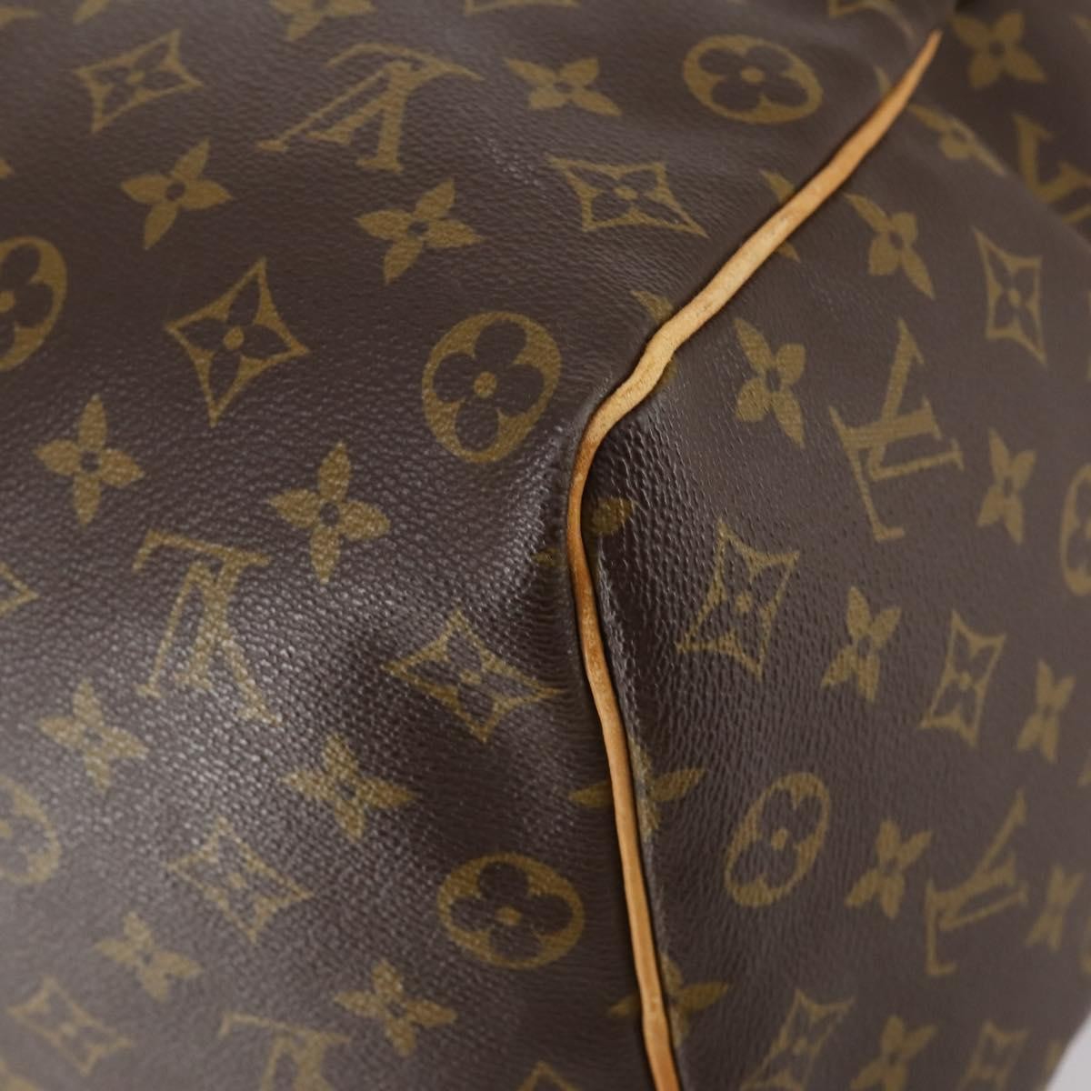 Louis Vuitton Keepall Bag Monogram Canvas, BROWN, CANVAS, Travel bag