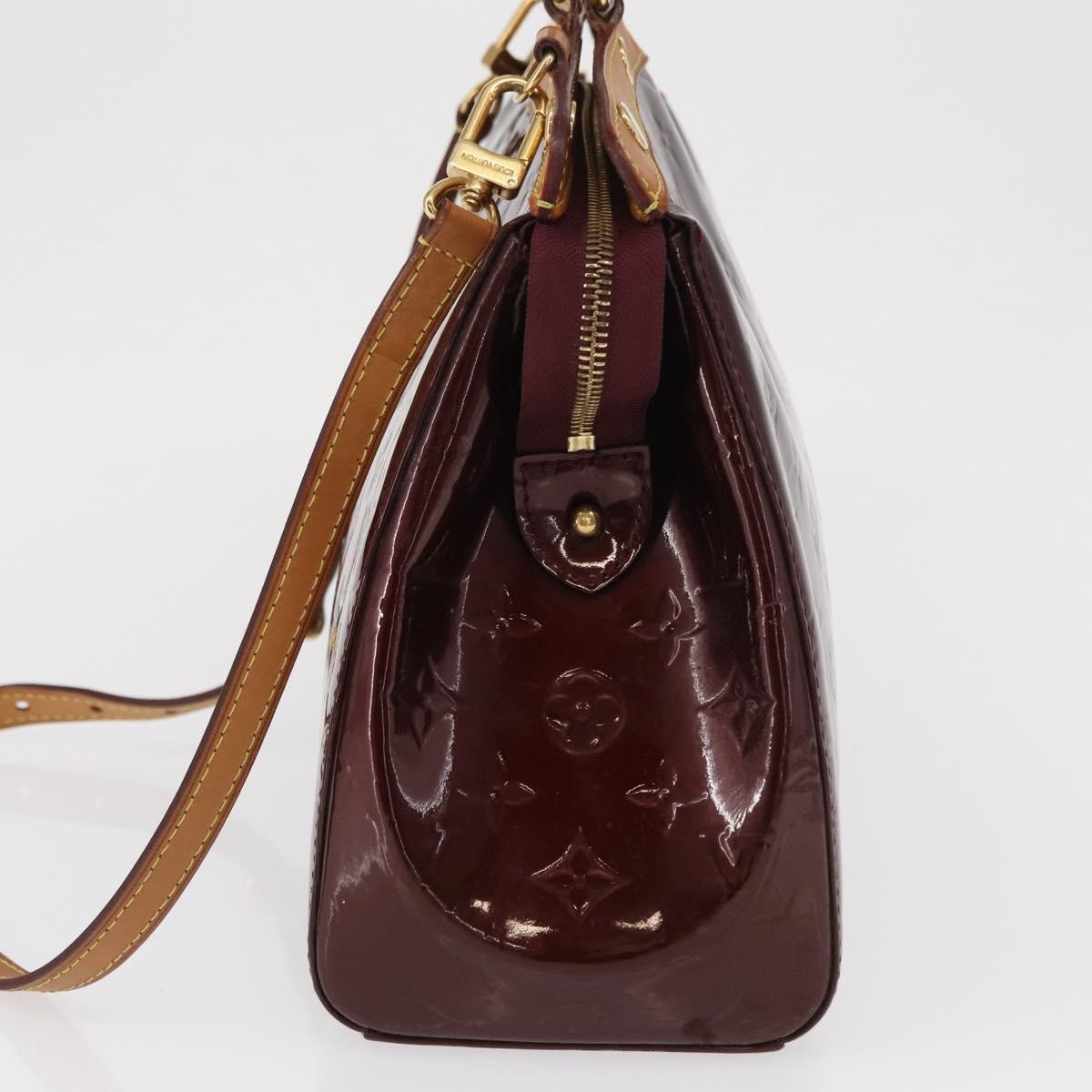 Louis Vuitton Brea Handbag Monogram Vernis, BURGUNDY, PATENT_LEATHER, Handbag