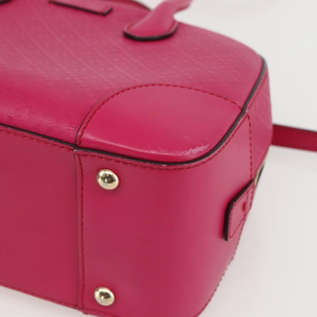 Gucci Bright Top Handle Bag Diamante Leather, PINK, LEATHER, Handbag