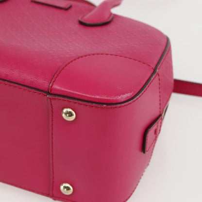 Gucci Bright Top Handle Bag Diamante Leather, PINK, LEATHER, Handbag