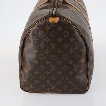 Louis Vuitton Keepall Bandouliere Bag Monogram Canvas, BROWN, CANVAS, Travel bag