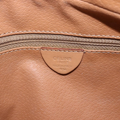 Celine Vintage Macadam Shoulder Bag Canvas and Leather, BROWN, CANVAS, Shoulder bag