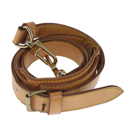 Louis Vuitton Adjustable Shoulder Strap Leather, BEIGE, LEATHER, Straps