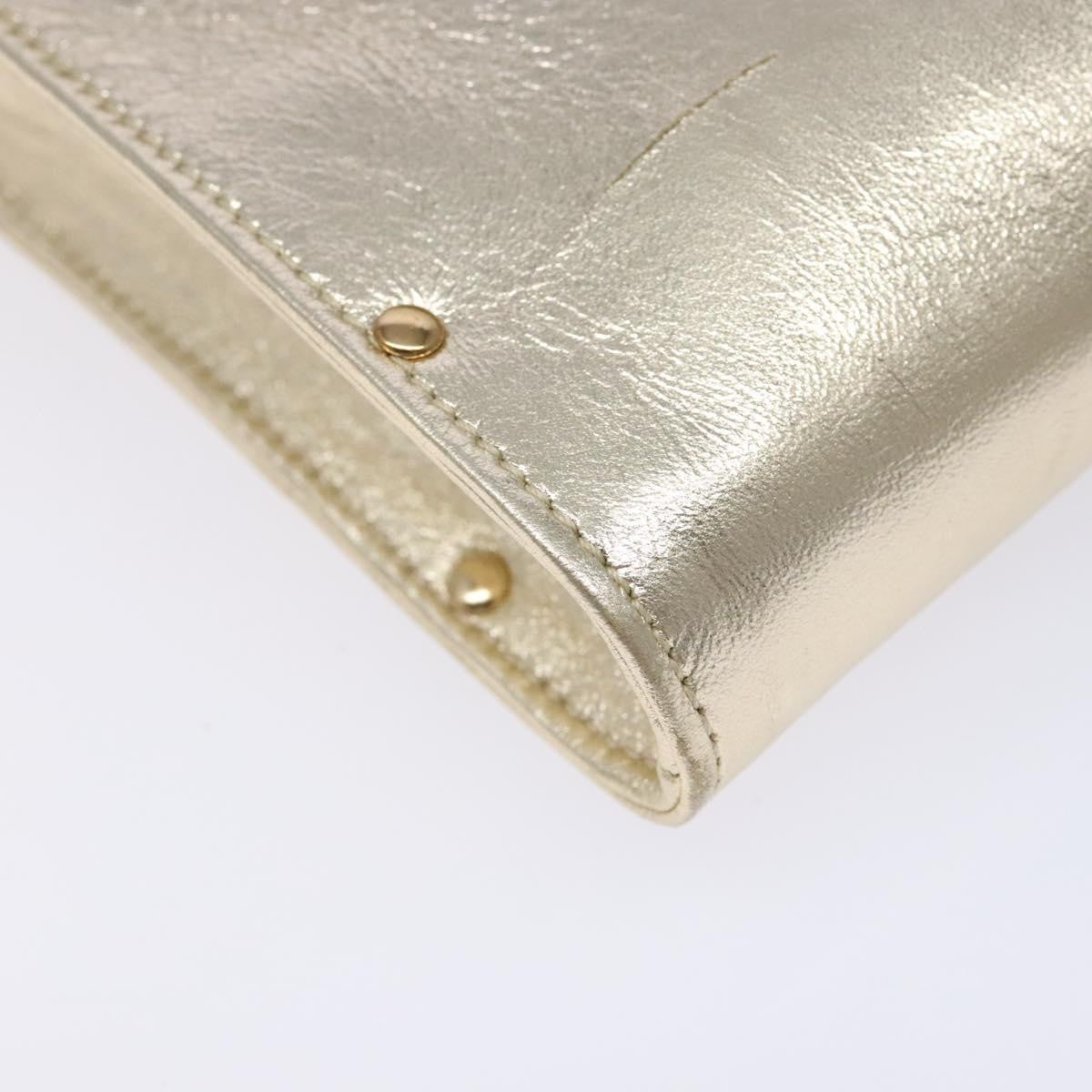 Salvatore Ferragamo Gancini Shoulder Bag Leather, GOLD, LEATHER, Shoulder bag