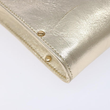Salvatore Ferragamo Gancini Shoulder Bag Leather, GOLD, LEATHER, Shoulder bag