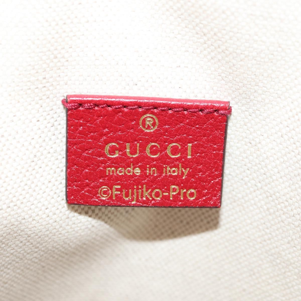 Gucci Doraemon Bucket Bag Printed Mini GG Coated Canvas, BEIGE, PVC, Shoulder bag