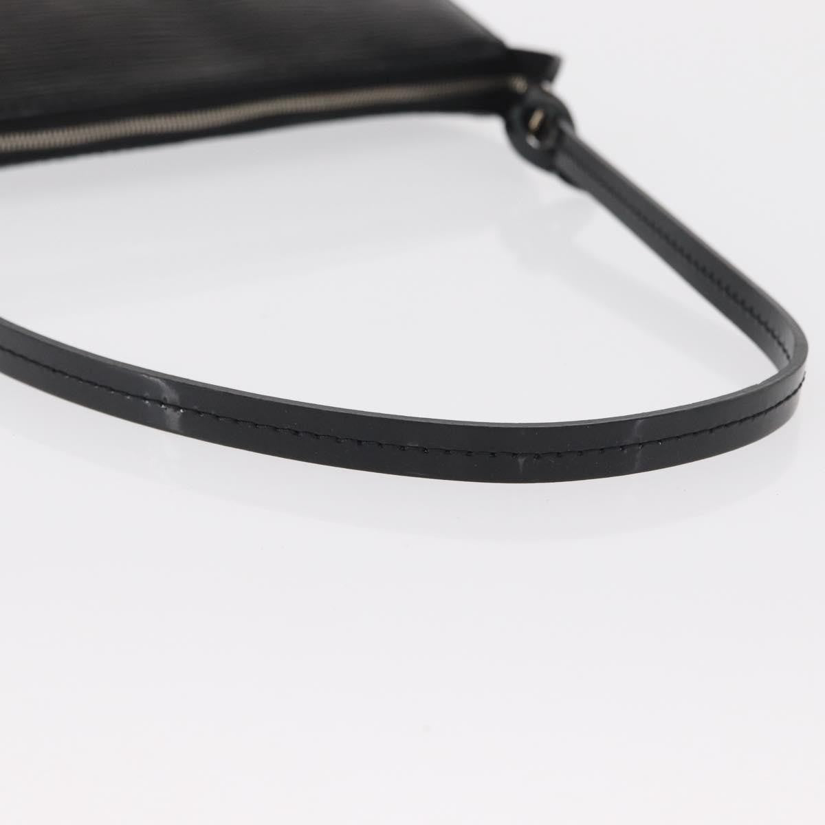 Louis Vuitton Pochette Accessoires NM Electric Epi Leather, BLACK, LEATHER, Clutche & pouche