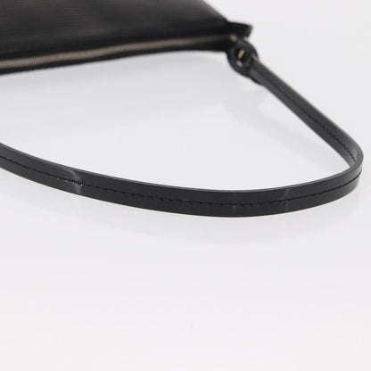 Louis Vuitton Pochette Accessoires NM Electric Epi Leather, BLACK, LEATHER, Clutche & pouche