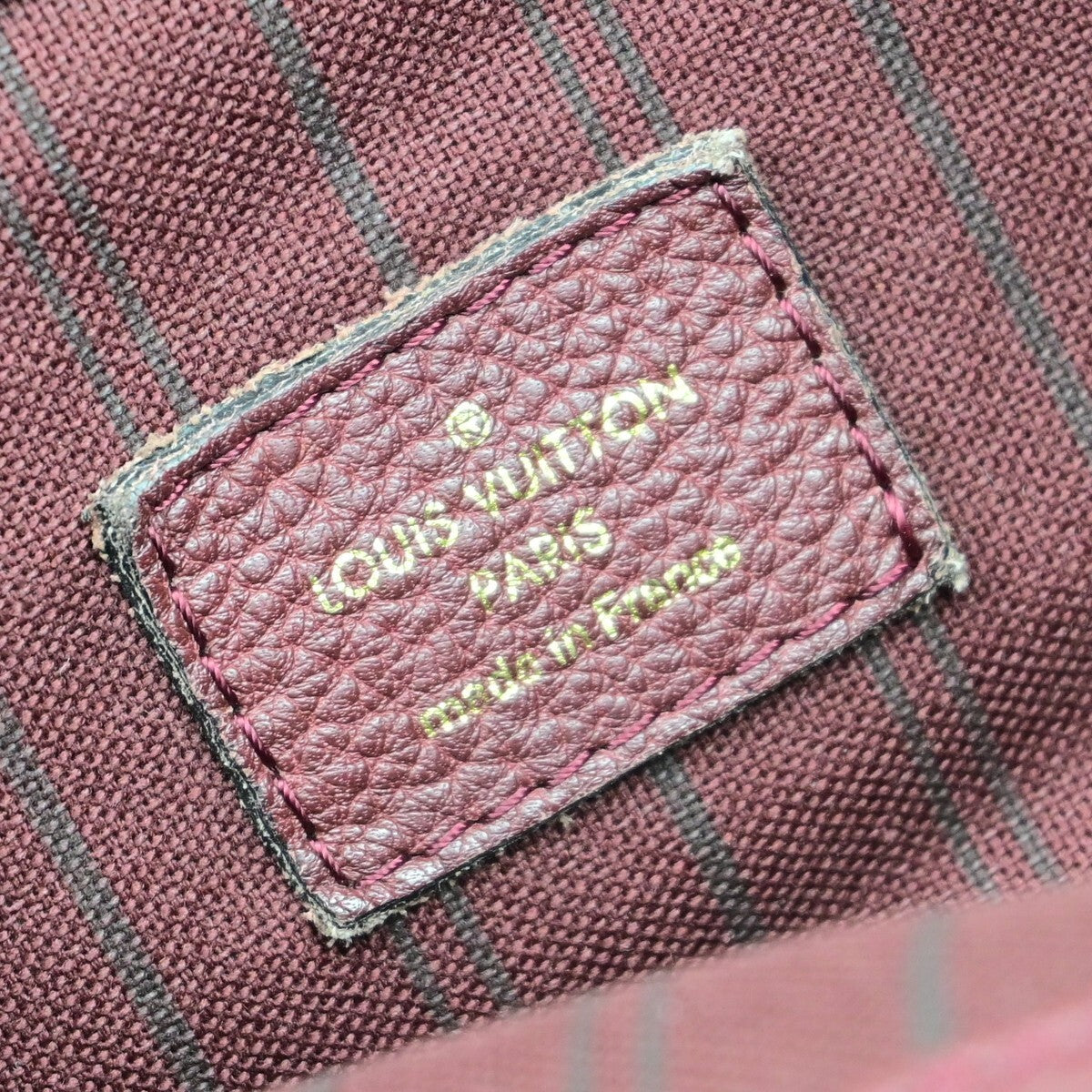 Louis Vuitton Artsy Handbag Monogram Empreinte Leather, RED, LEATHER, Shoulder bag