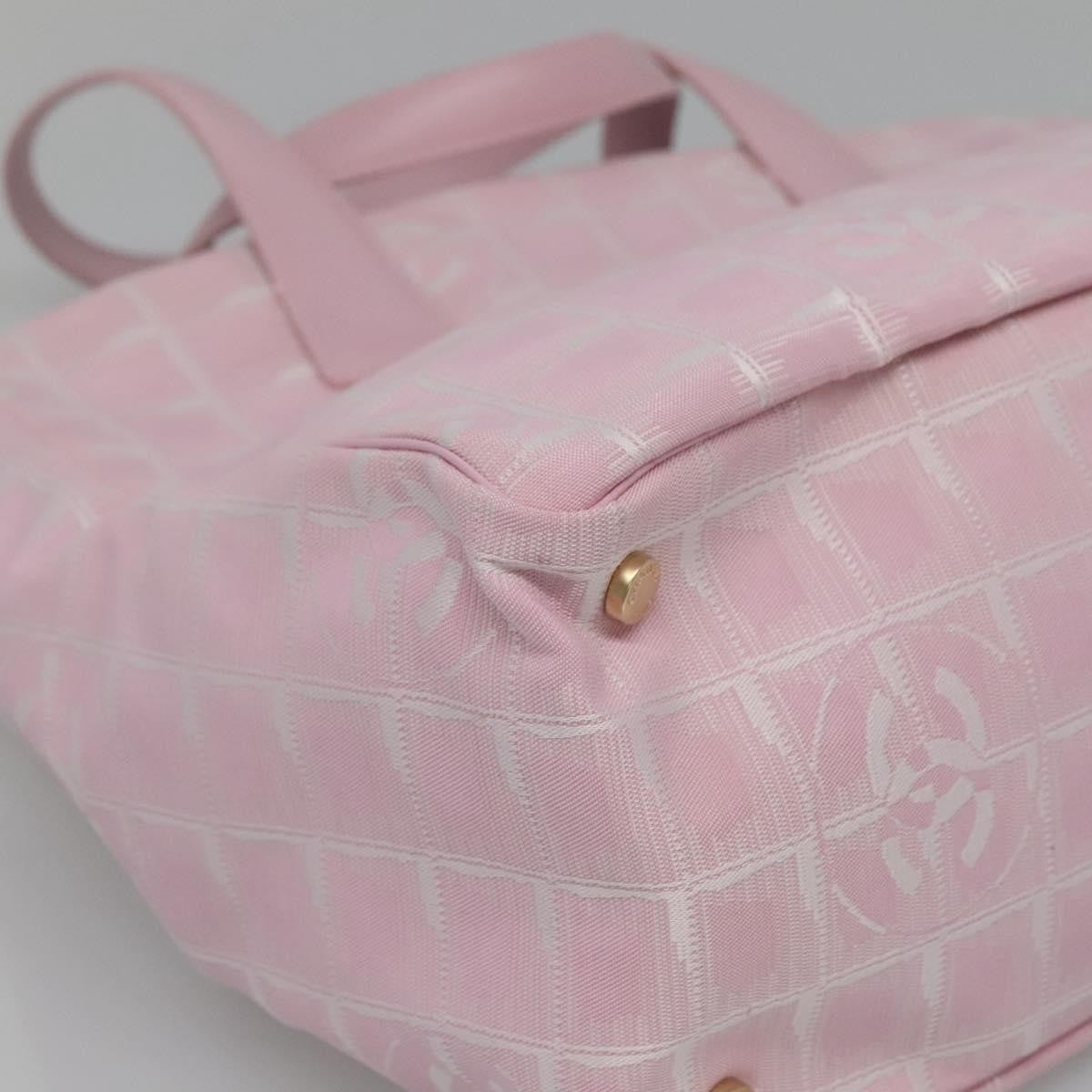 Chanel Travel Line Tote Nylon, PINK, NYLON, Tote bag