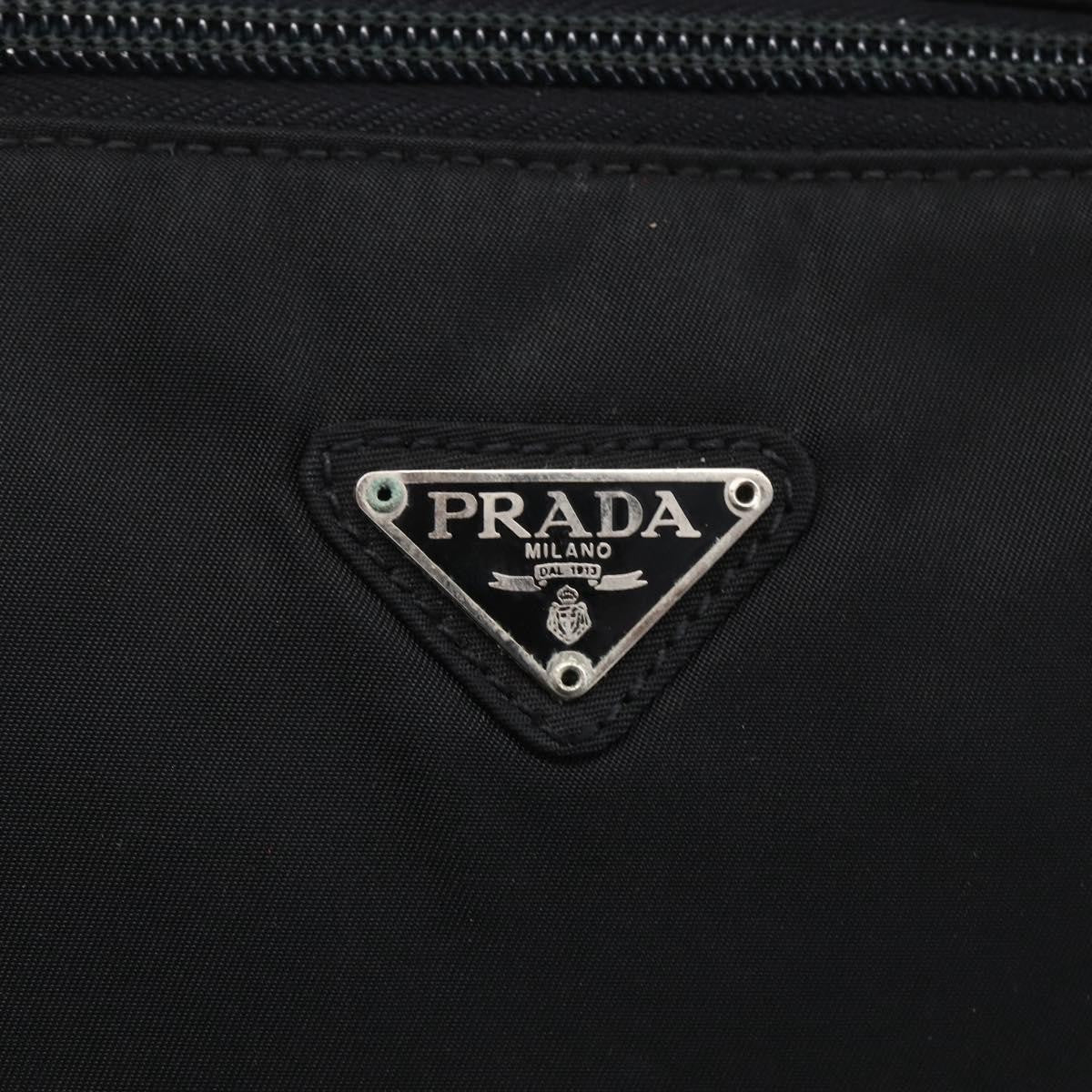 Prada Vintage Handbag Tessuto, Black, Nylon, Handbag