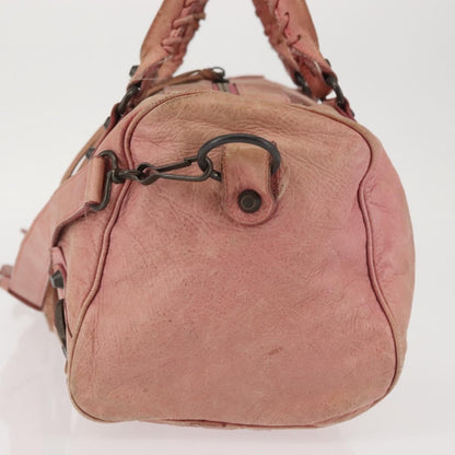 Balenciaga Twiggy Classic Studs Bag Leather, PINK, LEATHER, Handbag