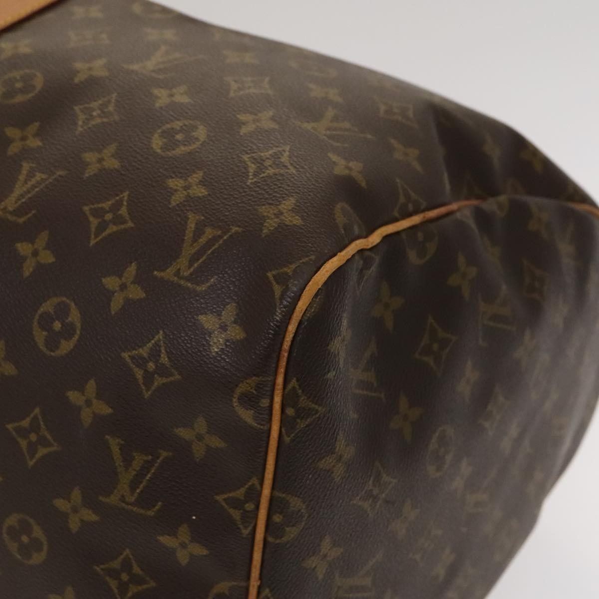 Louis Vuitton Keepall Bag Monogram Canvas, BROWN, CANVAS, Travel bag