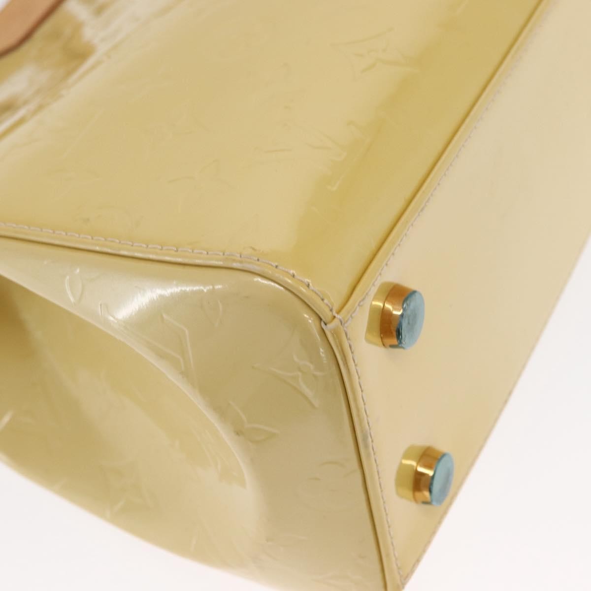 Louis Vuitton Brea Handbag Monogram Vernis, BEIGE, PATENT_LEATHER, Handbag