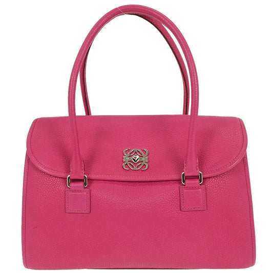 Loewe Vintage Handbag Leather, PINK, LEATHER, Handbag