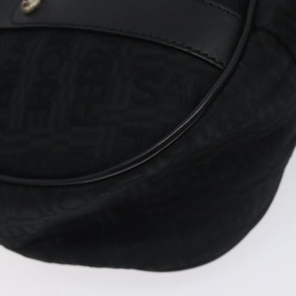 Salvatore Ferragamo Shoulder Bag Canvas, BLACK, CANVAS, Shoulder bag