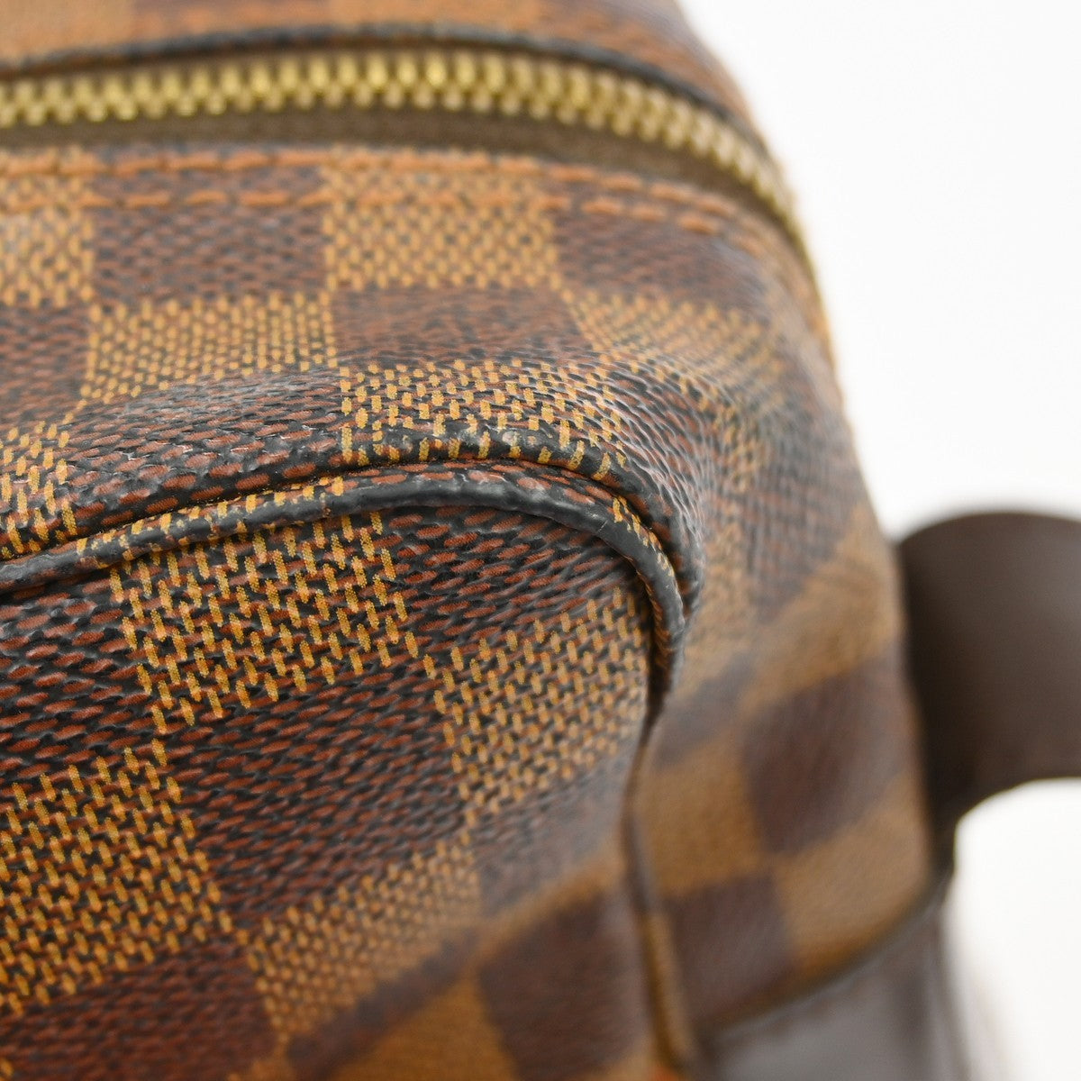 Louis Vuitton Naviglio Handbag Damier, Brown, Canvas, Shoulder Bag