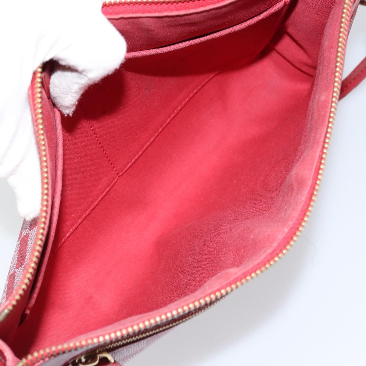 Louis Vuitton Modul Handbag Damier Couleurs, RED, CANVAS, Clutche & pouche