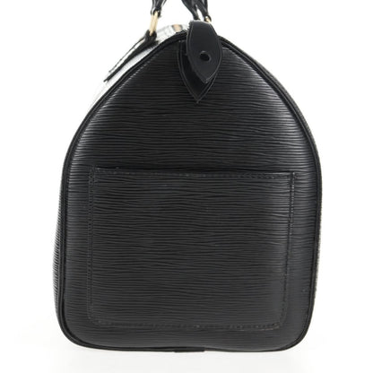 Louis Vuitton Speedy Handbag Epi Leather, BLACK, LEATHER, Handbag