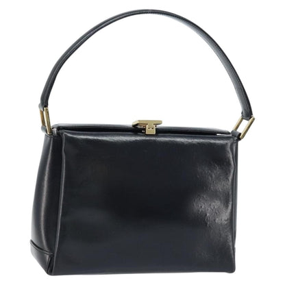 Gucci Vintage Convertible Box Crossbody Bag Leather, BLACK, LEATHER, Handbag