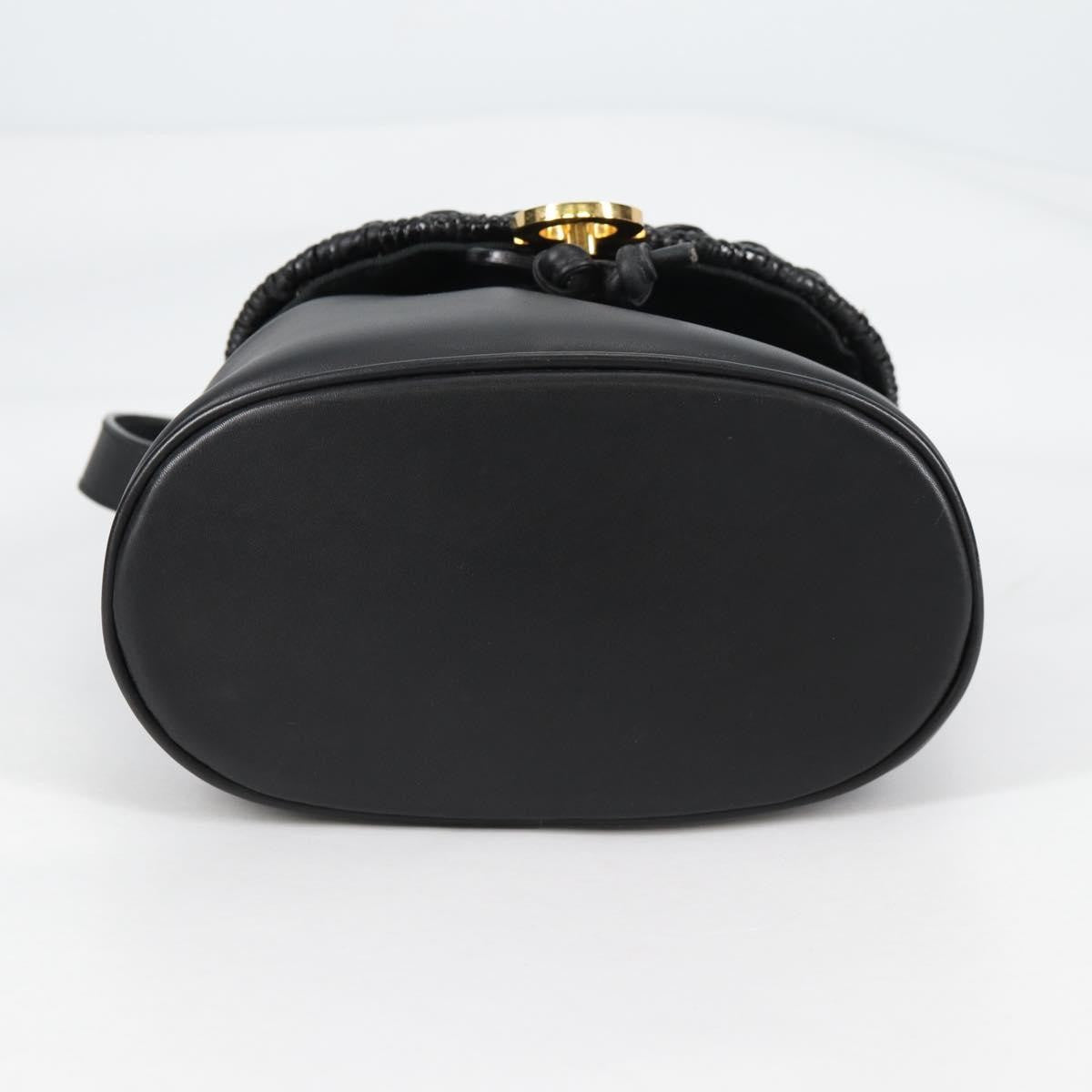 Salvatore Ferragamo Gancini Shoulder Bag Leather, BLACK, LEATHER, Shoulder bag