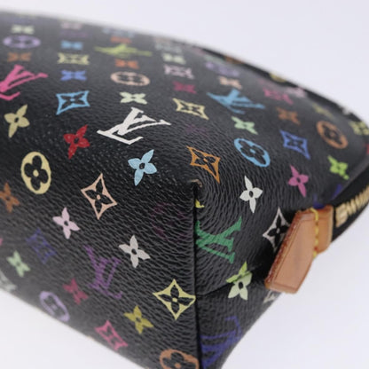 Louis Vuitton Cosmetic Pouch Monogram Multicolor, BLACK, CANVAS, Clutche & pouche