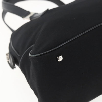 Salvatore Ferragamo Vintage Handbag Nylon, Black, Nylon, Handbag