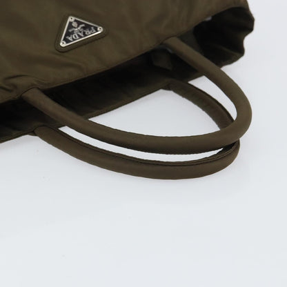 Prada Open Tote Tessuto, KHAKI, NYLON, Handbag