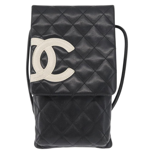 Chanel Cambon Flap Crossbody Bag Quilted Lambskin, SILVER, LEATHER, Shoulder bag
