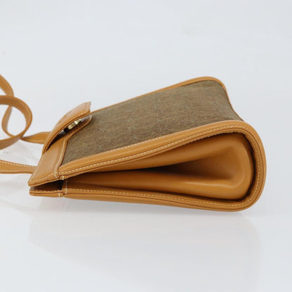 Gucci Vintage Shoulder Bag Canvas and Leather, BEIGE, CANVAS, Shoulder bag