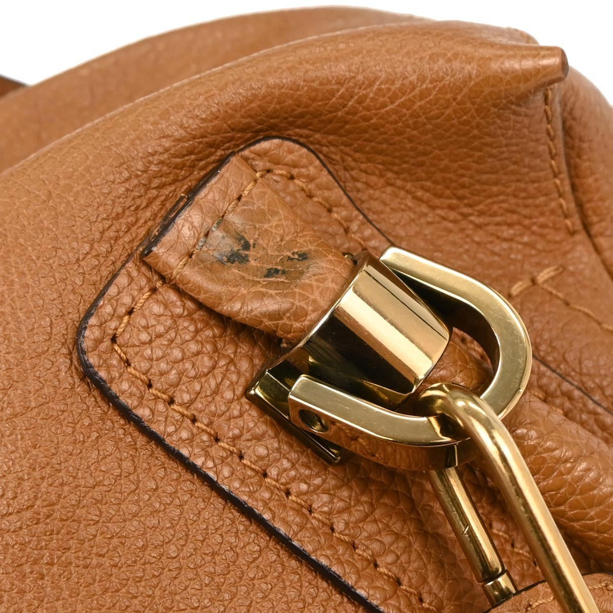Chloe Paraty Top Handle Bag Leather, BROWN, LEATHER, Handbag