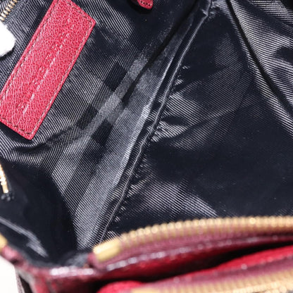Burberry Shoulder Bag Leather, RED, LEATHER, Shoulder bag