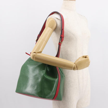 Louis Vuitton Bicolor Petit Noe Handbag Epi Leather, Green, Leather, Shoulder Bag