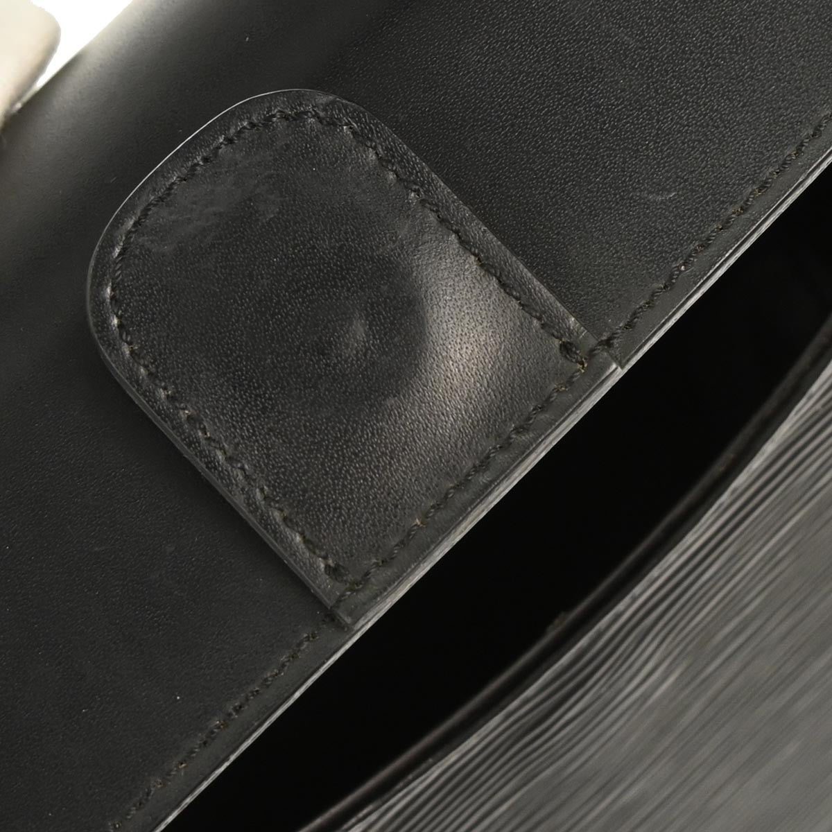 Louis Vuitton Verseau Handbag Epi Leather, BLACK, LEATHER, Shoulder bag