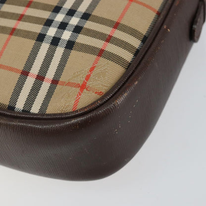 Burberry Nova check Shoulder bag Canvas, BEIGE, CANVAS, Shoulder bag