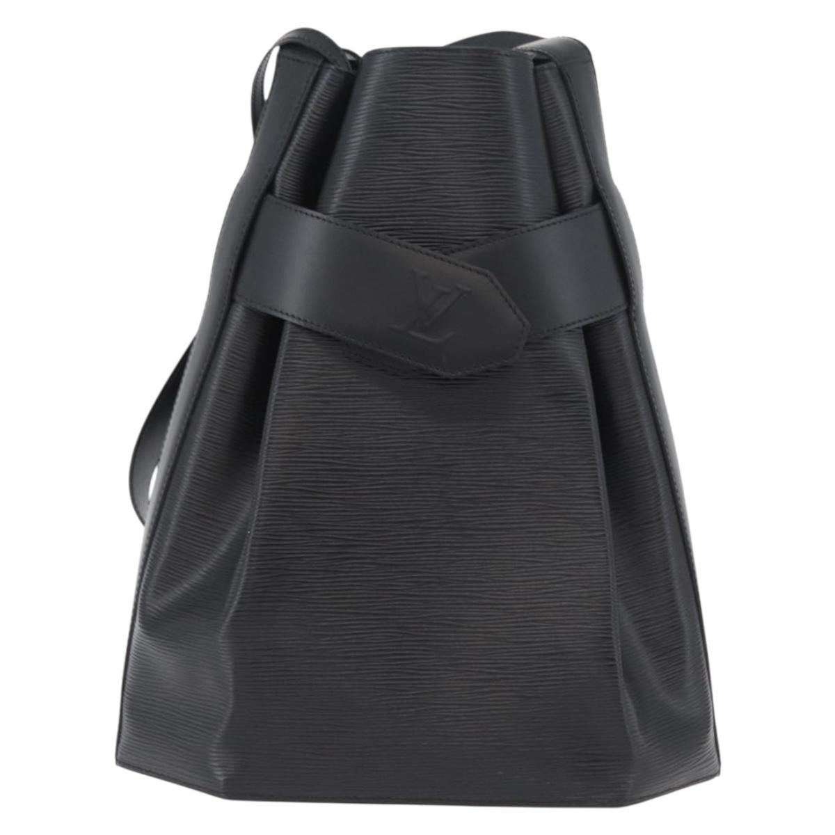 Louis Vuitton Vintage Sac d'Epaule Handbag Epi Leather, BLACK, LEATHER, Shoulder bag