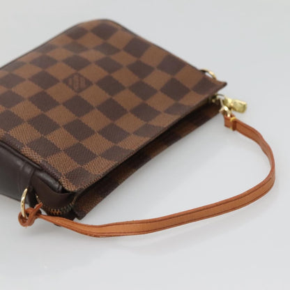 Louis Vuitton Trousse Make Up Bag Damier, BROWN, CANVAS, Clutche & pouche