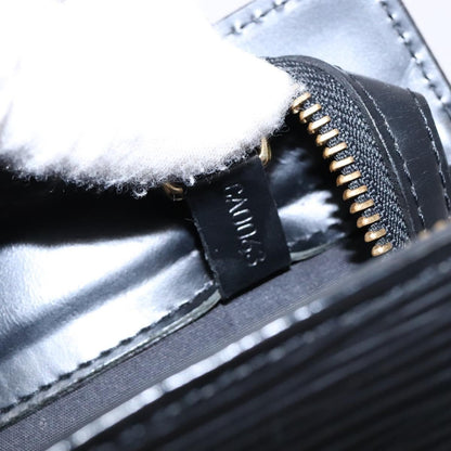 Louis Vuitton Croisette Handbag Epi Leather, BLACK, LEATHER, Tote bag