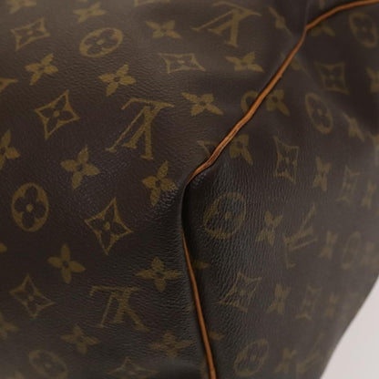 Louis Vuitton Keepall Bag Monogram Canvas, BROWN, CANVAS, Travel bag