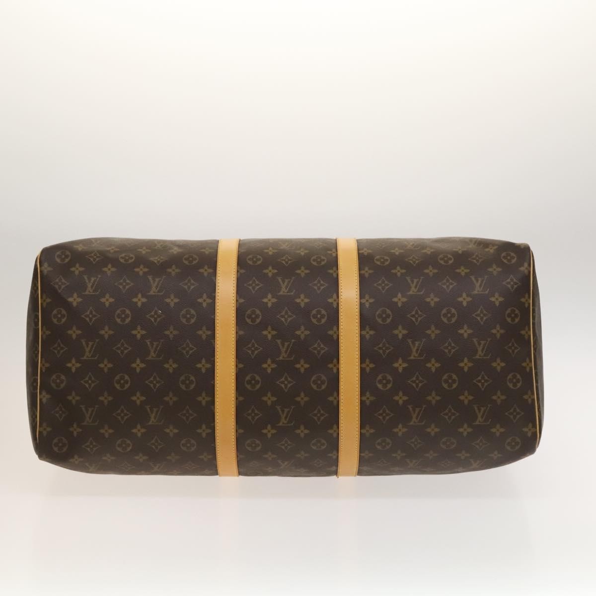 Louis Vuitton Keepall Bag Monogram Canvas, BROWN, CANVAS, Travel bag