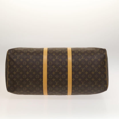 Louis Vuitton Keepall Bag Monogram Canvas, BROWN, CANVAS, Travel bag